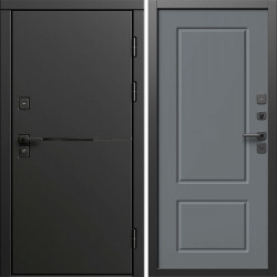Входная дверь Termo-Door Тренд Блэк - Марсель Grey софт