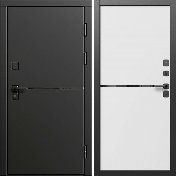 Входная дверь Termo-Door Тренд Блэк - Нео White