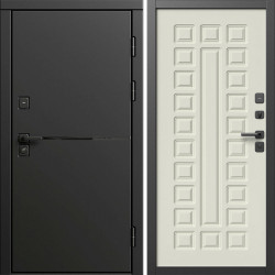 Входная дверь Termo-Door Тренд Блэк - Престиж бежевый матовый