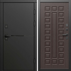 Входная дверь Termo-Door Тренд Блэк - Престиж венге