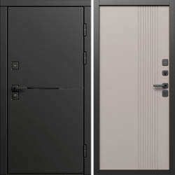 Входная дверь Termo-Door Тренд Блэк - Страйп Капучино