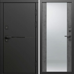 Входная дверь Termo-Door Тренд Блэк - Зеркало бетон темный