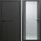 Входная дверь Termo-Door Тренд Блэк - Зеркало Grey Софт