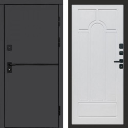 Входная дверь Termo-Door Тренд Графит - Арка белое дерево
