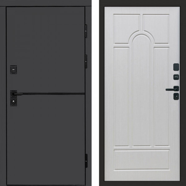 Входная дверь Termo-Door Тренд Графит - Арка лиственница