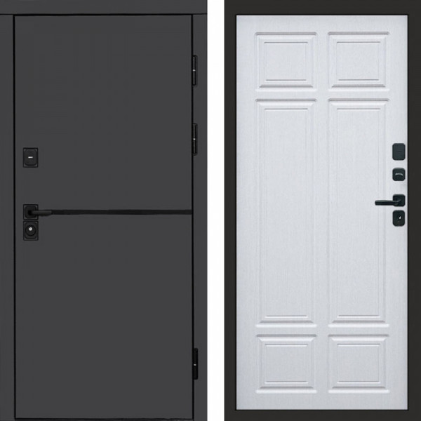 Входная дверь Termo-Door Тренд Графит - Без серии Лиственница премиум