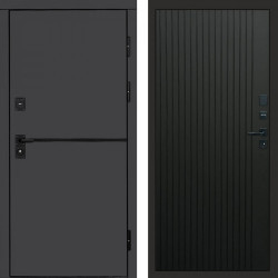 Входная дверь Termo-Door Тренд Графит - Flat Черный кварц