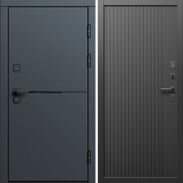Входная дверь Termo-Door Тренд Графит - Флэт Черный кварц