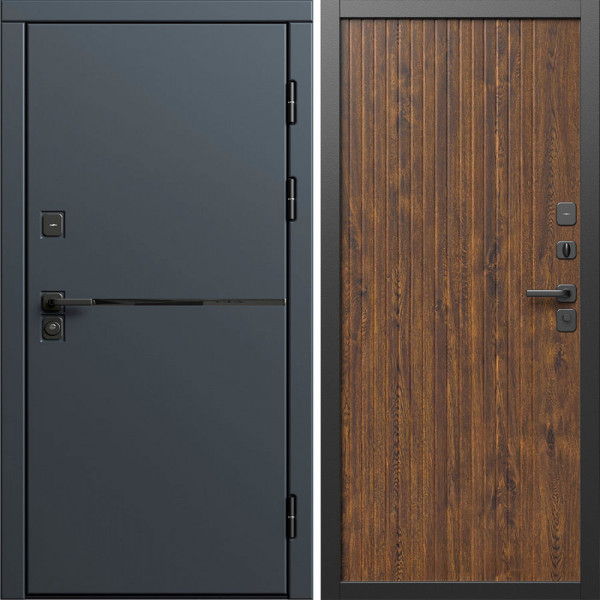 Входная дверь Termo-Door Тренд Графит - Флэт Дуб