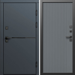 Входная дверь Termo-Door Тренд Графит - Флэт Grey софт
