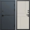 Входная дверь Termo-Door Тренд Графит - Горизонт Слоновая кость