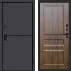 Входная дверь Termo-Door Тренд Графит - Классика дуб