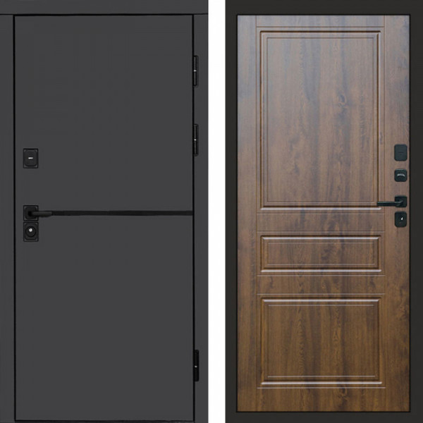 Входная дверь Termo-Door Тренд Графит - Классика дуб