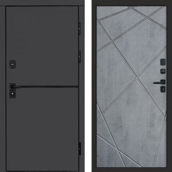 Входная дверь Termo-Door Тренд Графит - Лучи бетон темный