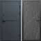 Входная дверь Termo-Door Тренд Графит - Лучи бетон темный