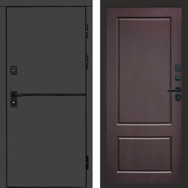 Входная дверь Termo-Door Тренд Графит - Марсель Шоколад