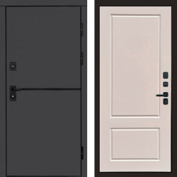Входная дверь Termo-Door Тренд Графит - Марсель Слоновая кость