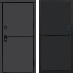 Входная дверь Termo-Door Тренд Графит - Нео Black