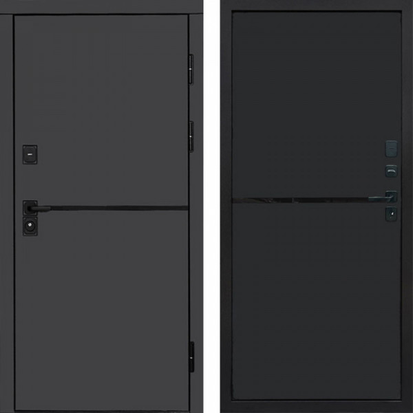 Входная дверь Termo-Door Тренд Графит - Нео Black