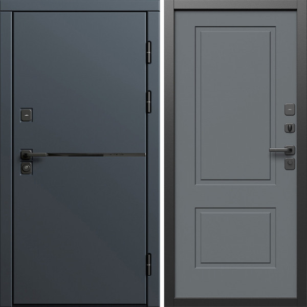 Входная дверь Termo-Door Тренд Графит - Нео Классика Грей Софт