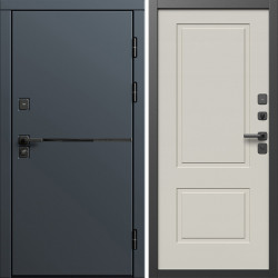 Входная дверь Termo-Door Тренд Графит - Нео Классика Слоновая Кость
