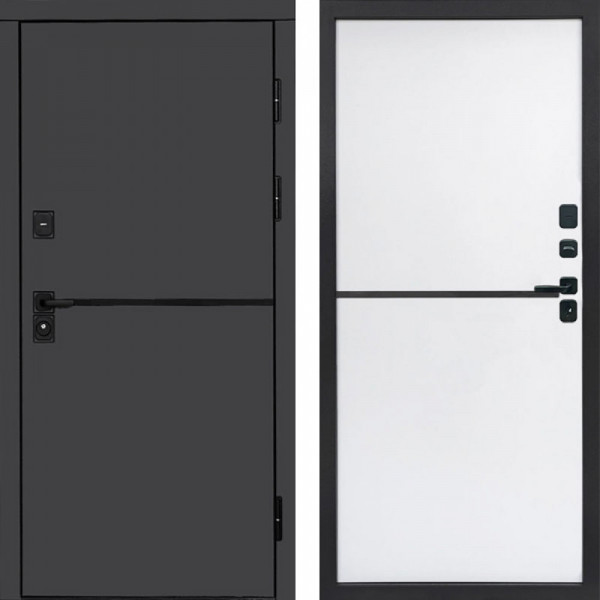 Входная дверь Termo-Door Тренд Графит - Нео White