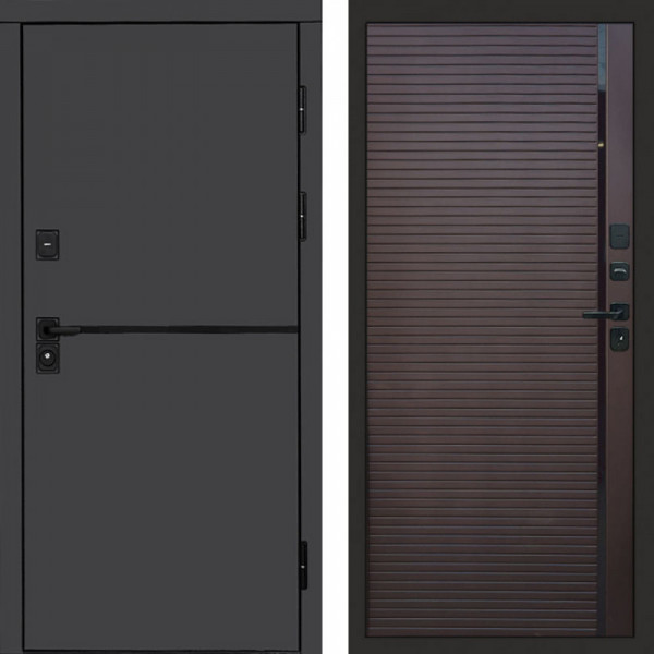 Входная дверь Termo-Door Тренд Графит - Porte Шоколад