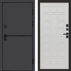 Входная дверь Termo-Door Тренд Графит - Престиж бежевый матовый