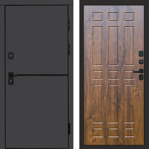 Входная дверь Termo-Door Тренд Графит - Спарта дуб