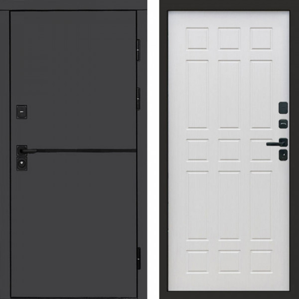 Входная дверь Termo-Door Тренд Графит - Спарта лиственница