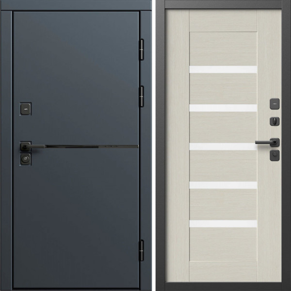 Входная дверь Termo-Door Тренд Графит - Царга лиственница