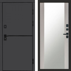 Входная дверь Termo-Door Тренд Графит - Зеркало лиственница