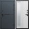 Входная дверь Termo-Door Тренд Графит - Зеркало Люмис Белый Софт