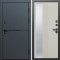 Входная дверь Termo-Door Тренд Графит - Зеркало Люмис Соновая Кость