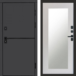 Входная дверь Termo-Door Тренд Графит - Зеркало Триумф лиственница