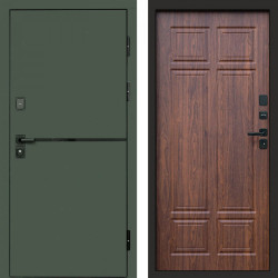 Входная дверь Termo-Door Тренд Грин - Без серии Орех премиум
