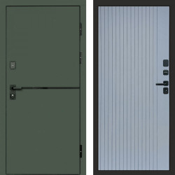 Входная дверь Termo-Door Тренд Грин - Flat Grey софт
