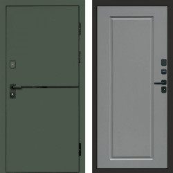 Входная дверь Termo-Door Тренд Грин - Гранд Grey софт