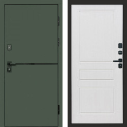 Входная дверь Termo-Door Тренд Грин - Классика белое дерево