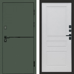 Входная дверь Termo-Door Тренд Грин - Классика белый матовый