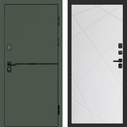 Входная дверь Termo-Door Тренд Грин - Лучи белый