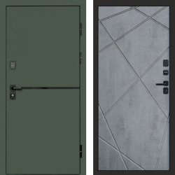 Входная дверь Termo-Door Тренд Грин - Лучи бетон темный