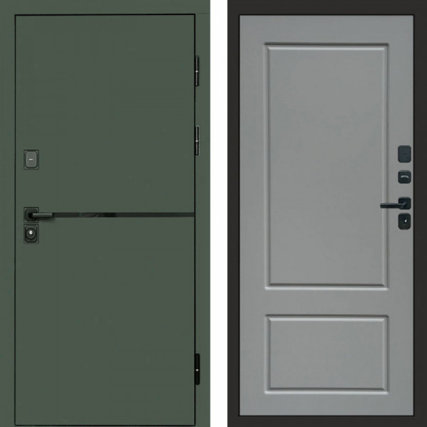 Входная дверь Termo-Door Тренд Грин - Марсель Grey софт