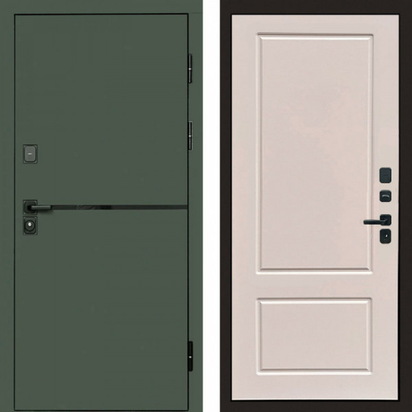 Входная дверь Termo-Door Тренд Грин - Марсель Слоновая кость