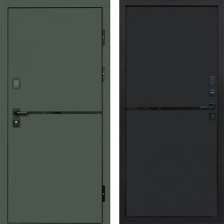 Входная дверь Termo-Door Тренд Грин - Нео Black