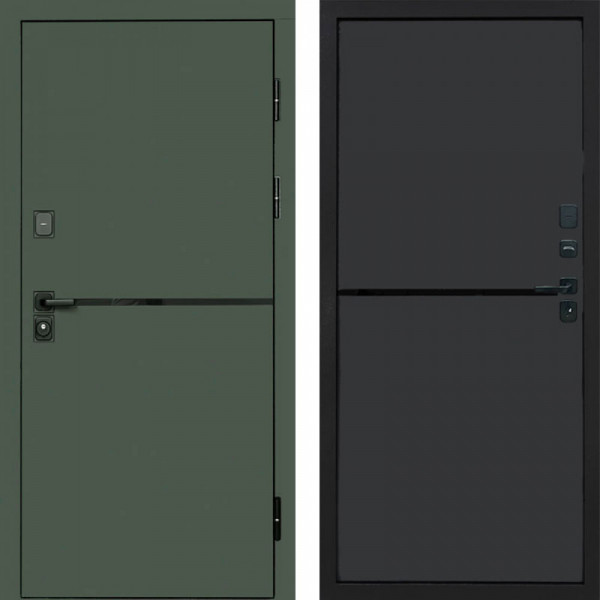 Входная дверь Termo-Door Тренд Грин - Нео Графит