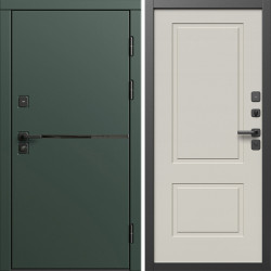 Входная дверь Termo-Door Тренд Грин - Нео Классика Слоновая Кость