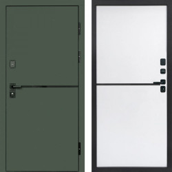 Входная дверь Termo-Door Тренд Грин - Нео White