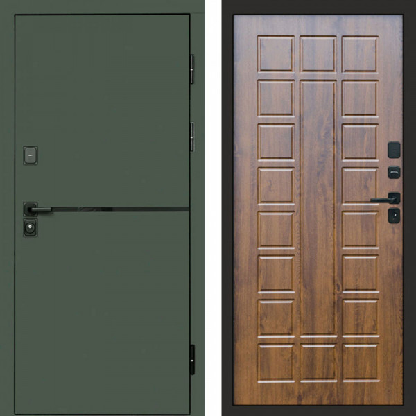 Входная дверь Termo-Door Тренд Грин - Престиж дуб