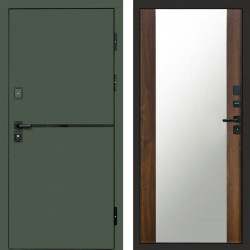 Входная дверь Termo-Door Тренд Грин - Зеркало дуб